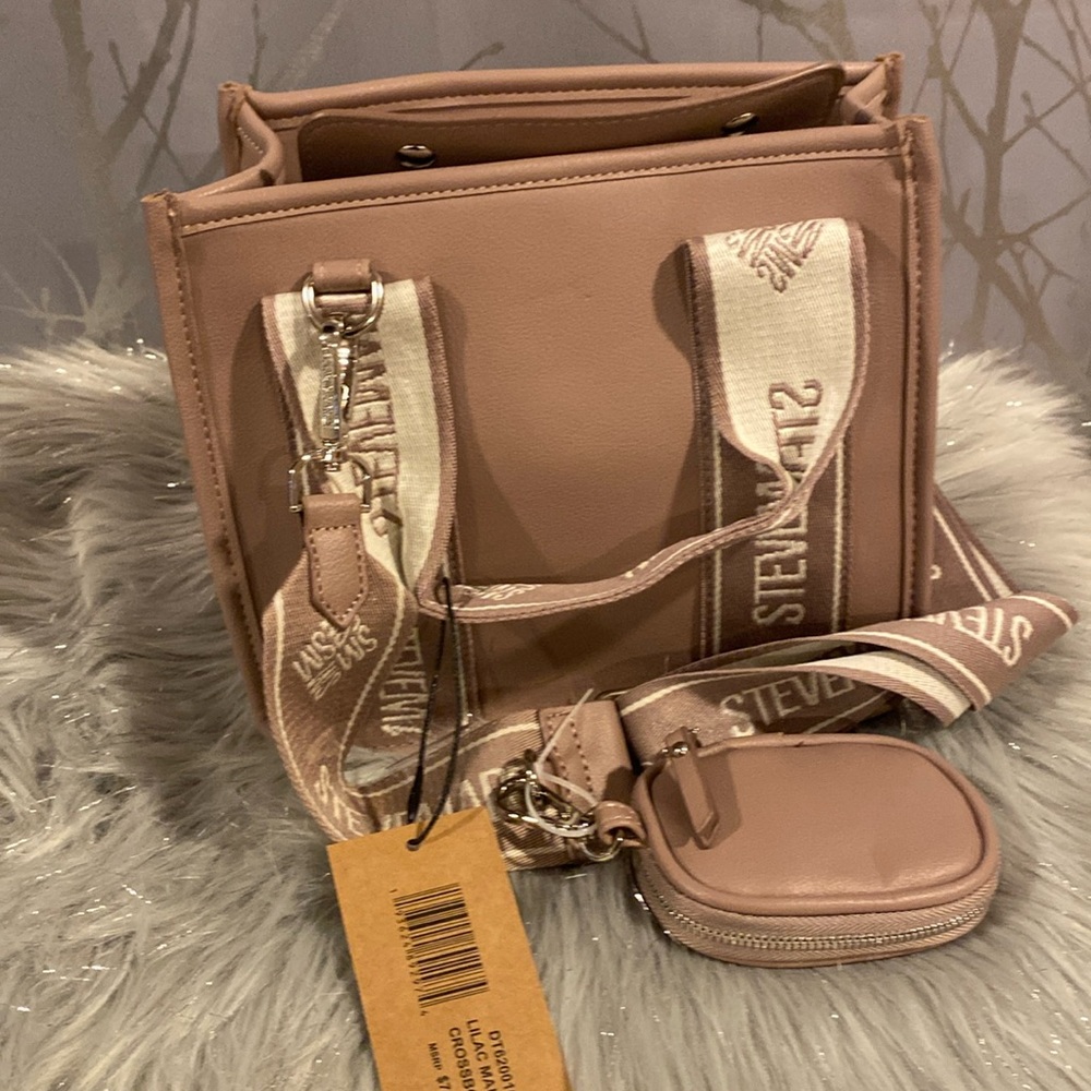 BNWT STEVE MADDEN Crossbody Satchel in Lilac Mauve